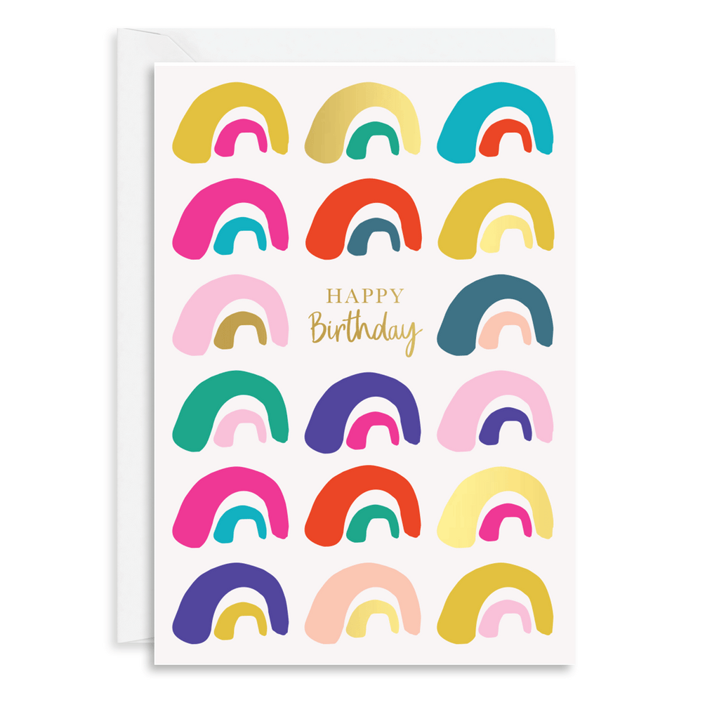 Mifkins Rainbow Birthday Card