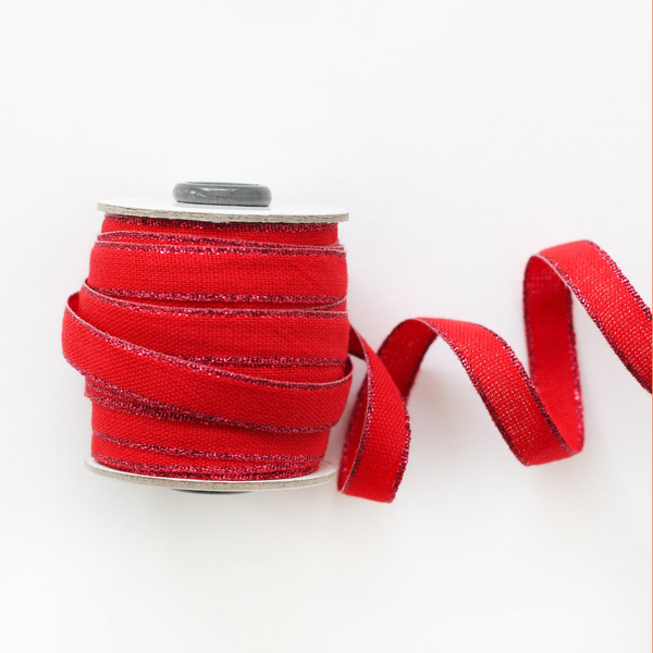 Studio Carta Drittofilo Cotton Ribbon - Red & Berry