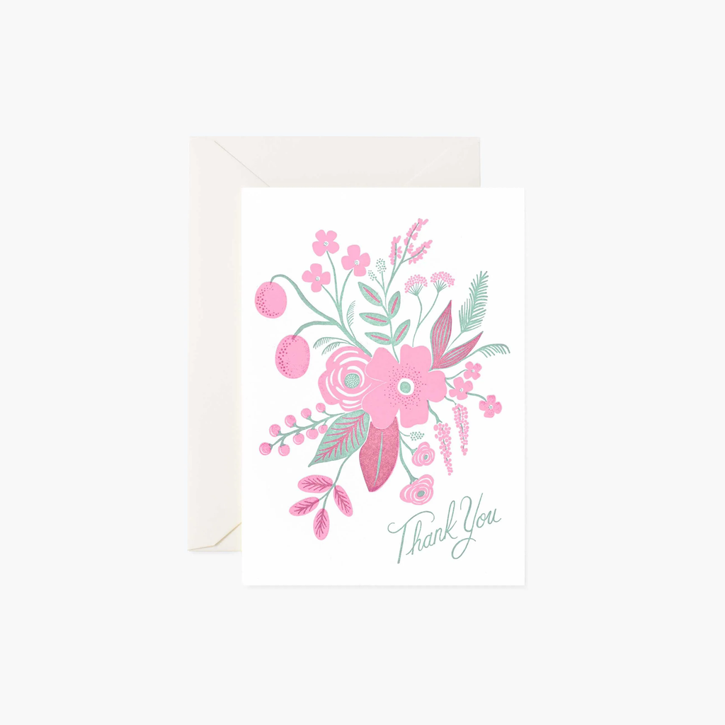 Rifle Paper Co. Rosy Thank You Card
