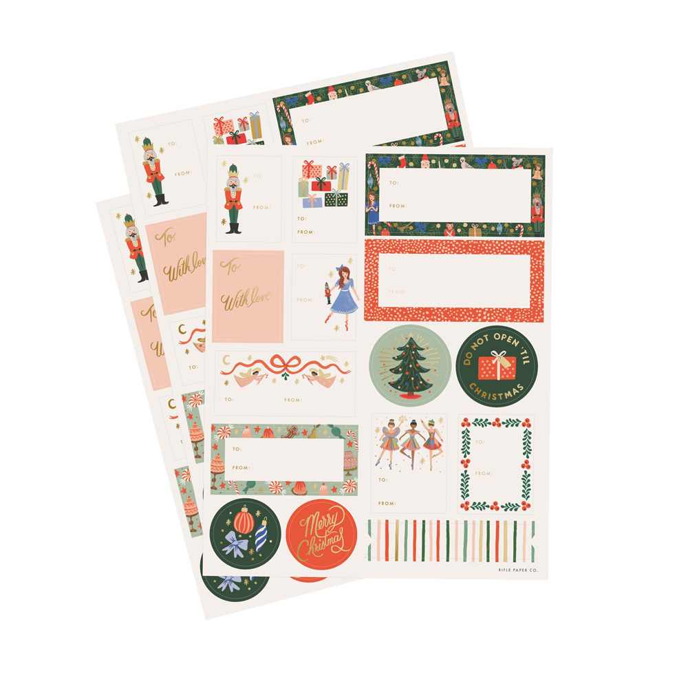 Rifle Paper Co. Nutcracker Christmas Stickers & Labels