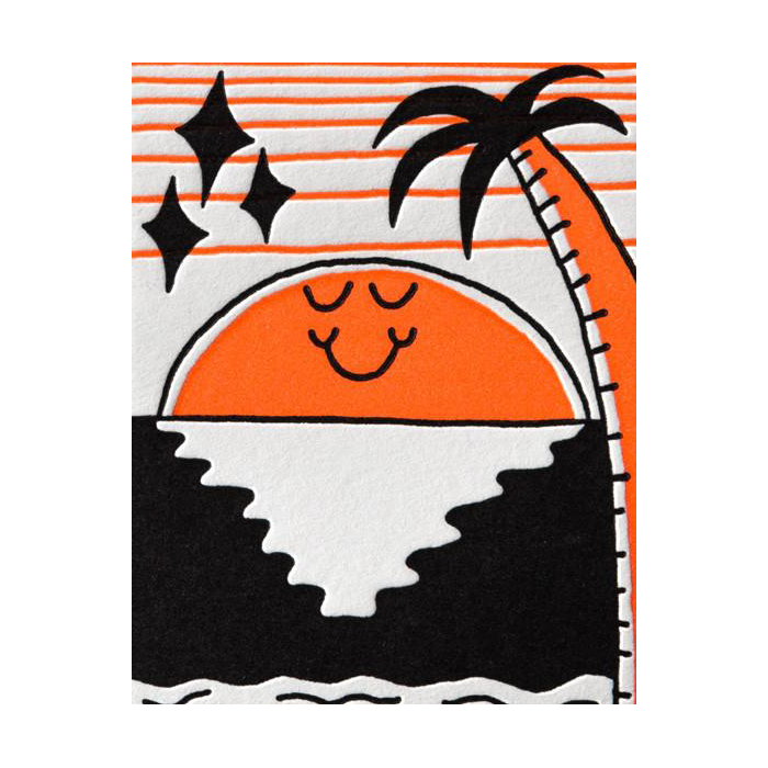 LETTERPRESS DE PARIS Don't Be Sad Card