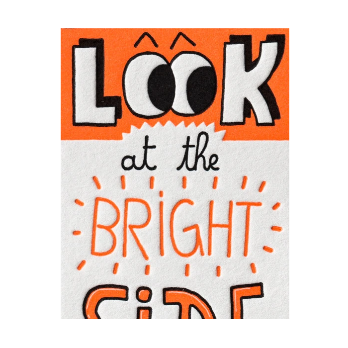 LETTERPRESS DE PARIS Don't Be Sad Card