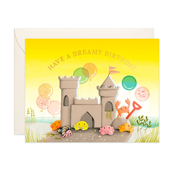 JooJoo Paper Sand Castle Birthday Card