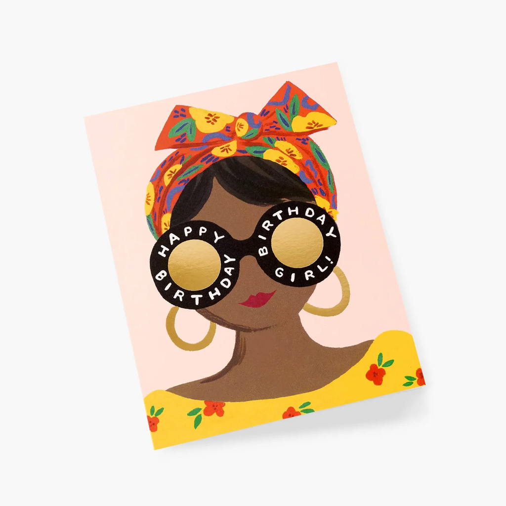 Rifle Paper Co. Scarf Girl Birthday Card