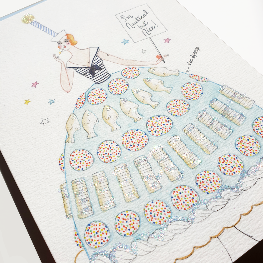 Andrea Kett Sea Sponge Birthday Card