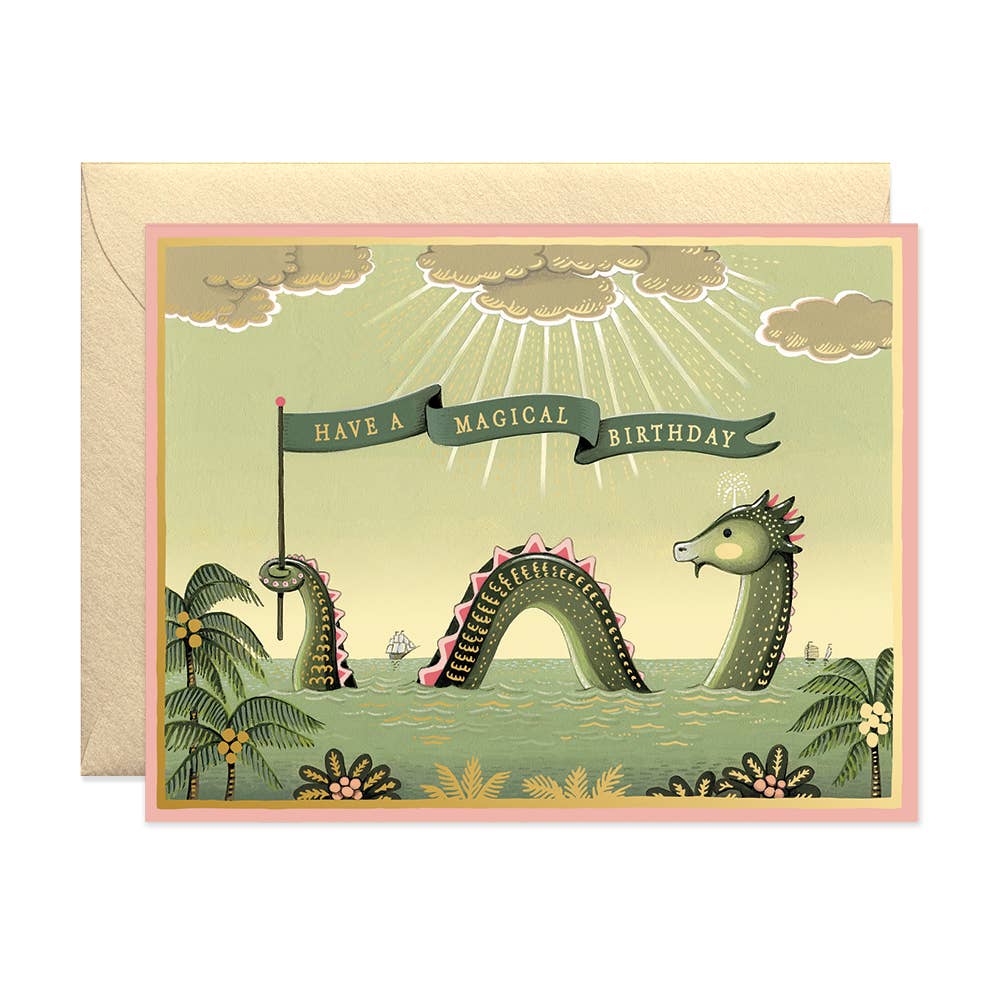 JooJoo Paper Sea Monster Birthday Card