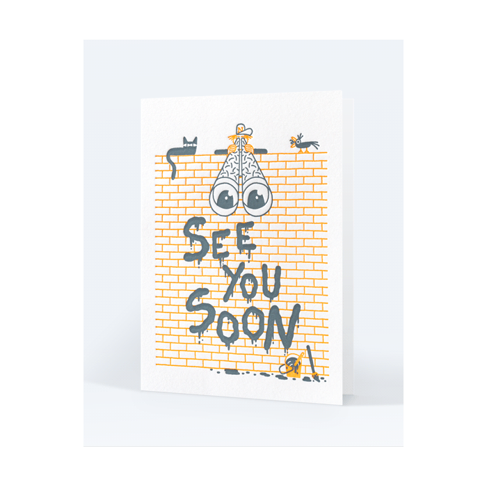 LETTERPRESS DE PARIS See You Soon Card