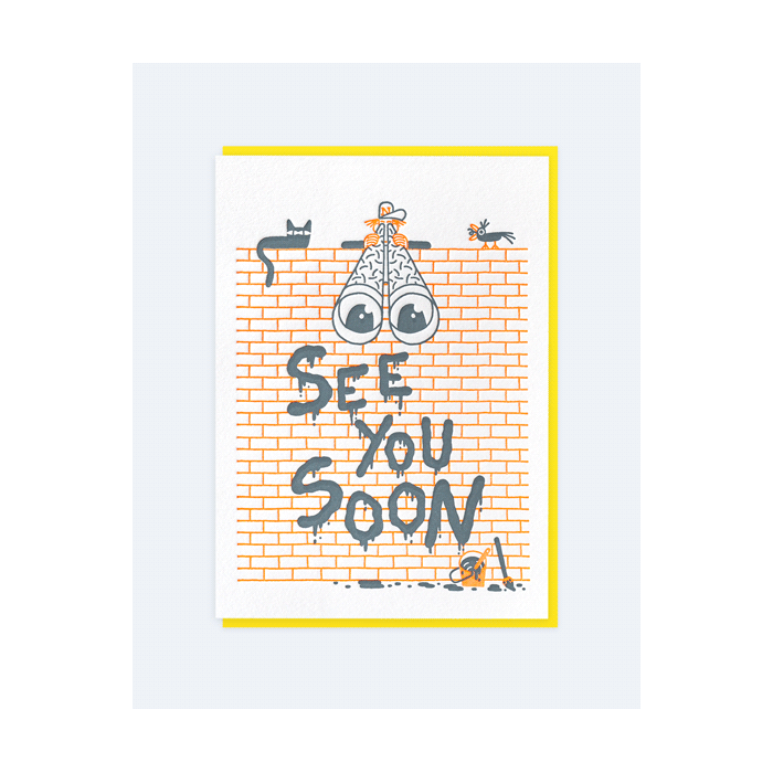 LETTERPRESS DE PARIS See You Soon Card