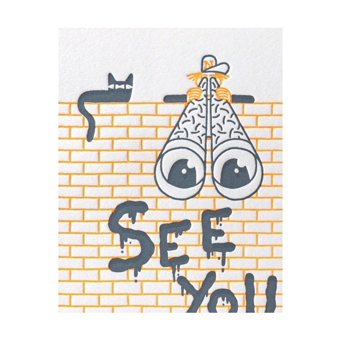 LETTERPRESS DE PARIS See You Soon Card