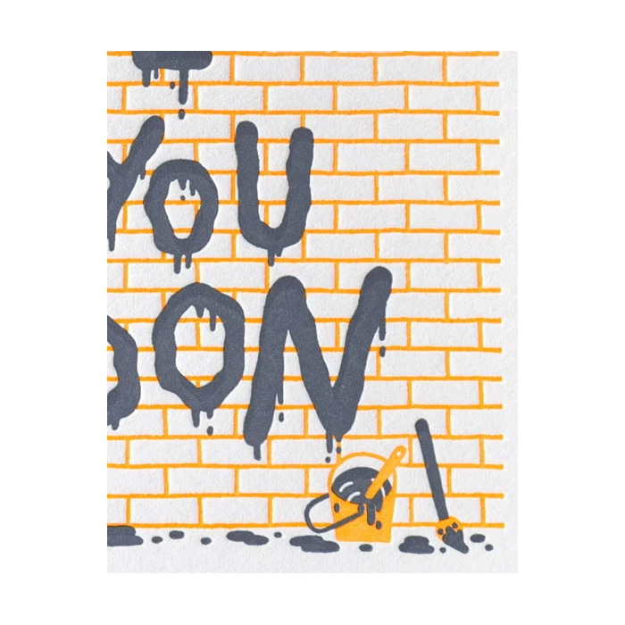 LETTERPRESS DE PARIS See You Soon Card