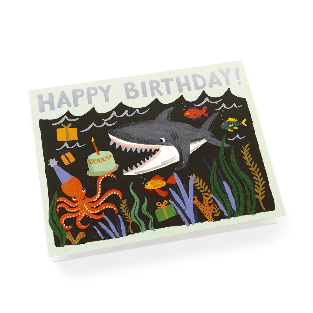 Rifle Paper Co. Shark Birthday Card