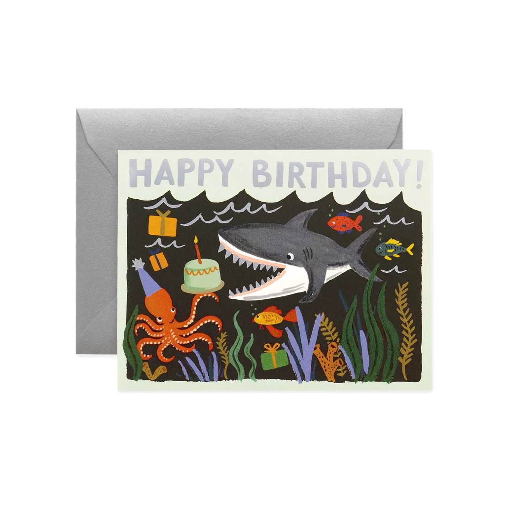 Rifle Paper Co. Shark Birthday Card