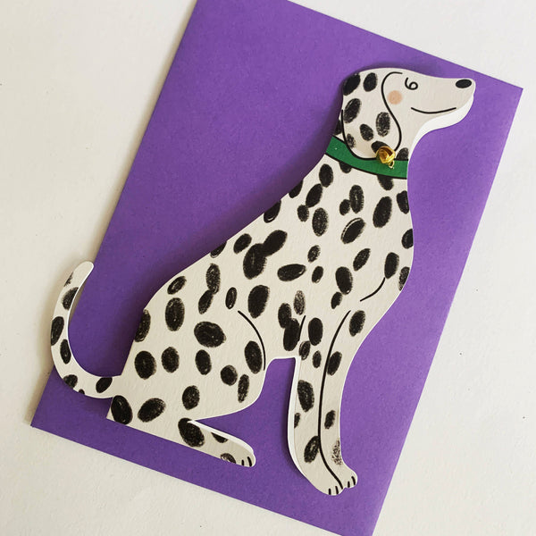 Kitty Kenda - Sitting Dalmatian Shaped Card