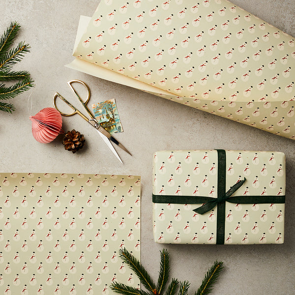 Katie Leamon Snowman Christmas Gift Wrap