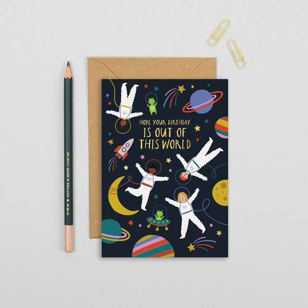 Mifkins - Space Birthday Card