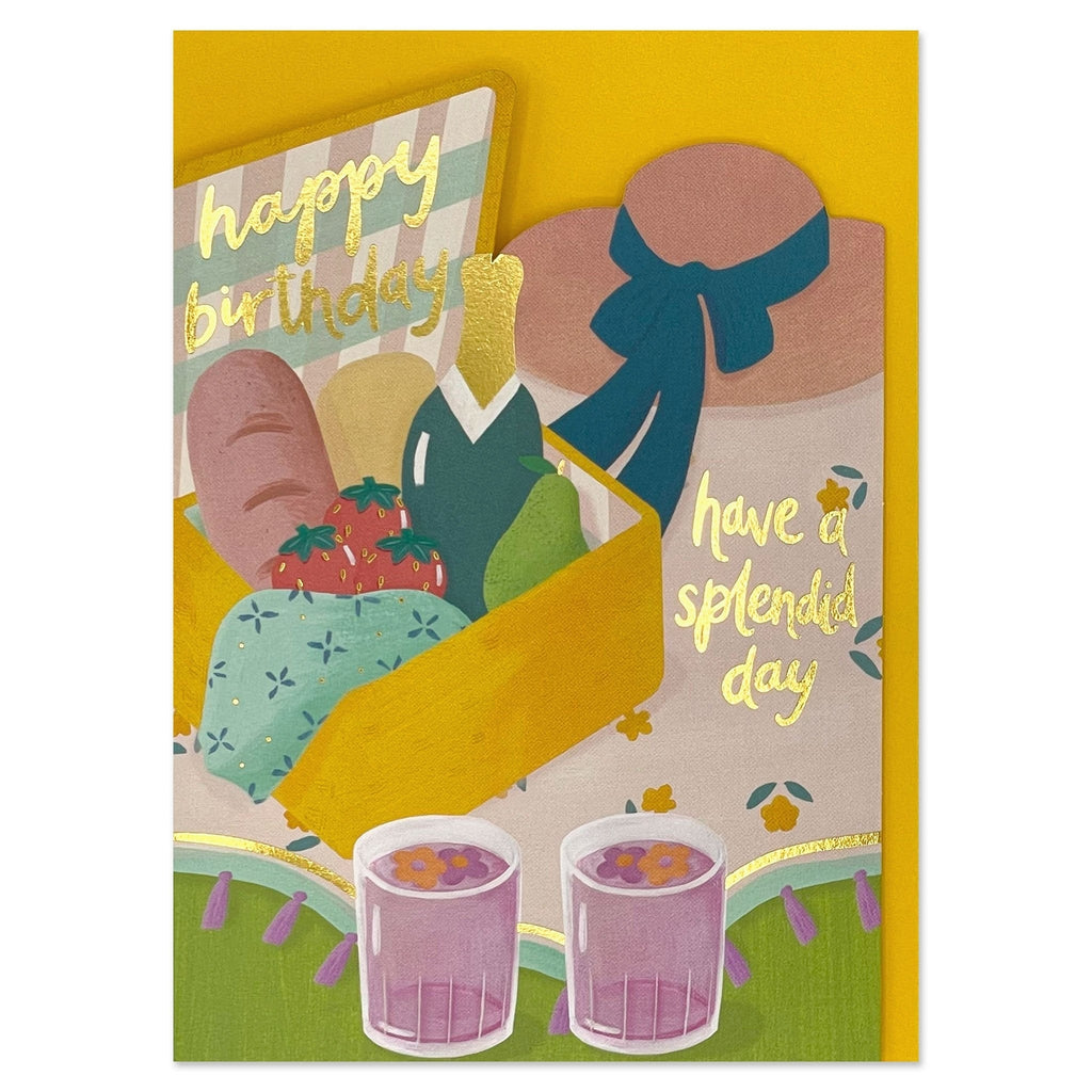 Raspberry Blossom Splendid Day Birthday Card