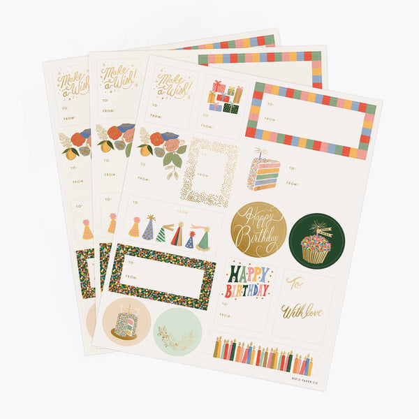 Rifle Paper Co. Stickers & Labels - Birthday Cake