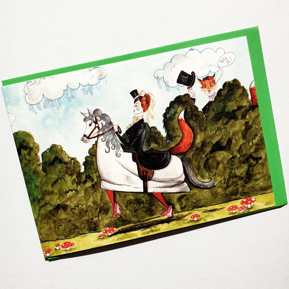 Andrea Kett Tally Ho Birthday Card