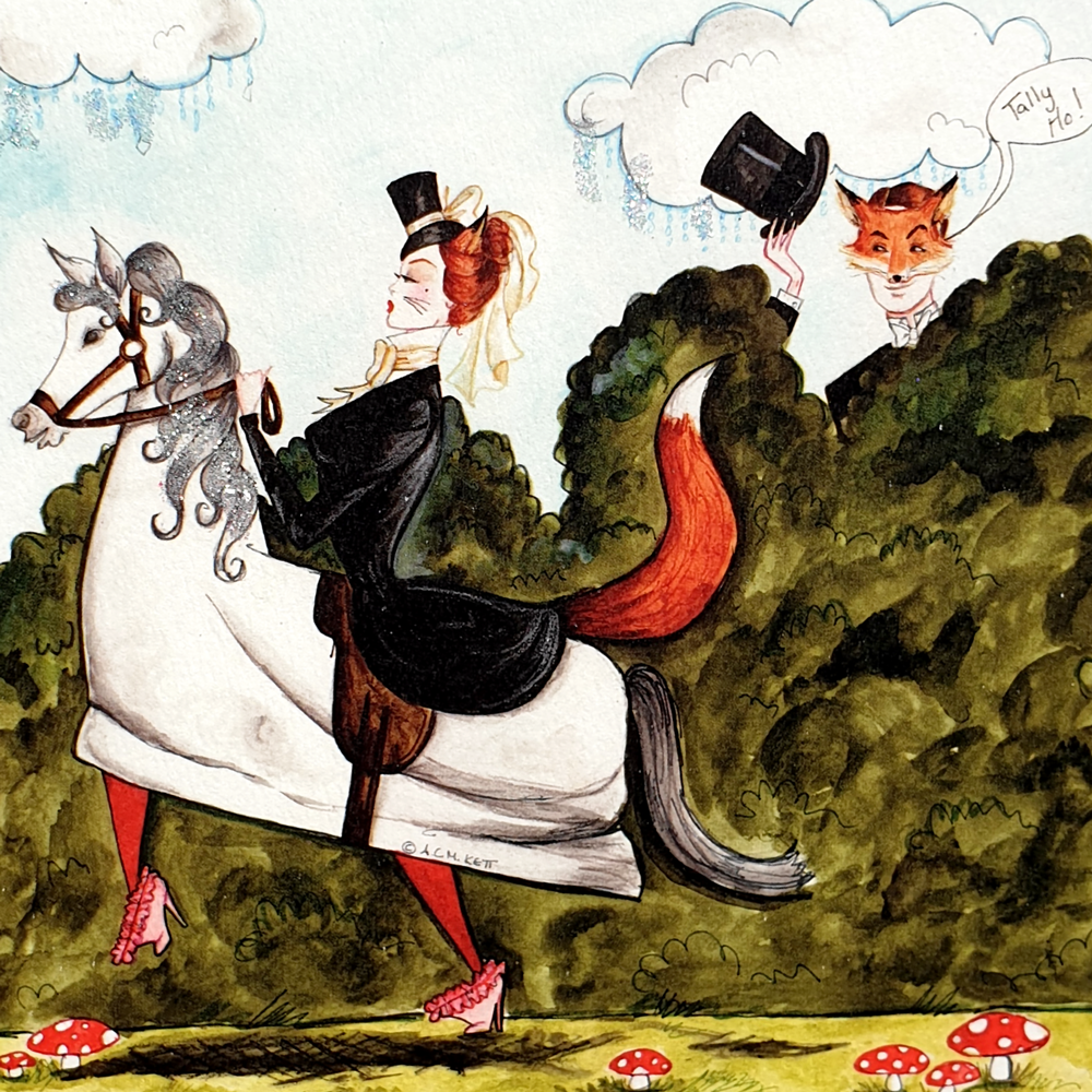 Andrea Kett Tally Ho Birthday Card