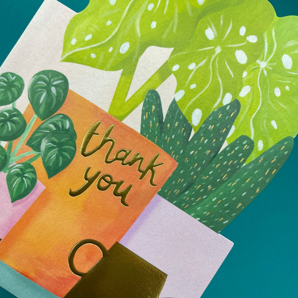 Raspberry Blossom Thank You Card
