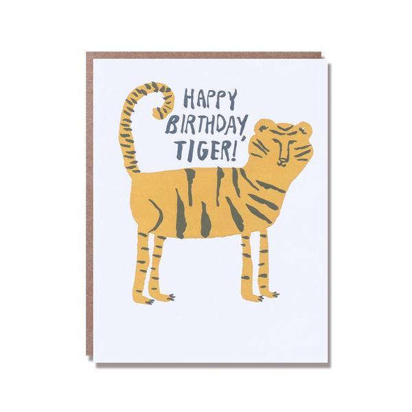 Egg Press Happy Birthday Tiger Card