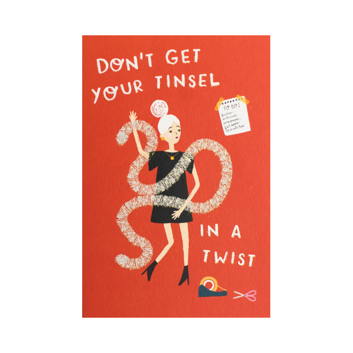 Meraki Tinsel In A Twist Christmas Card