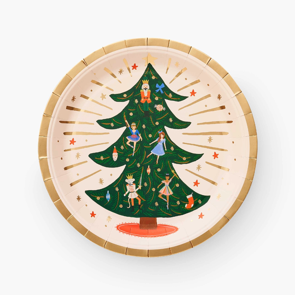 Rifle Paper Co. Holiday Large Plates - Nutcracker