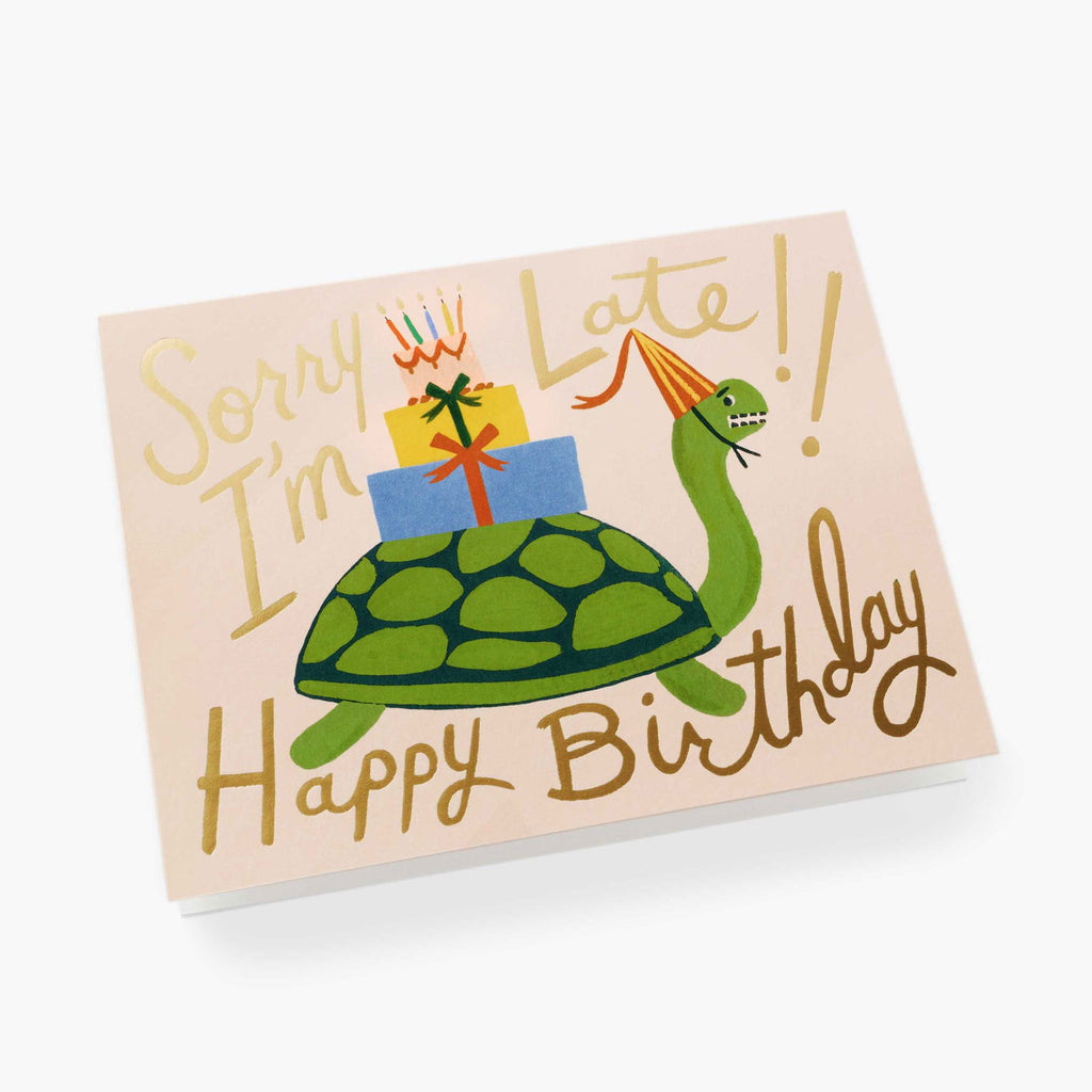 Rifle Paper Co. Turtle Belated Birthday Card