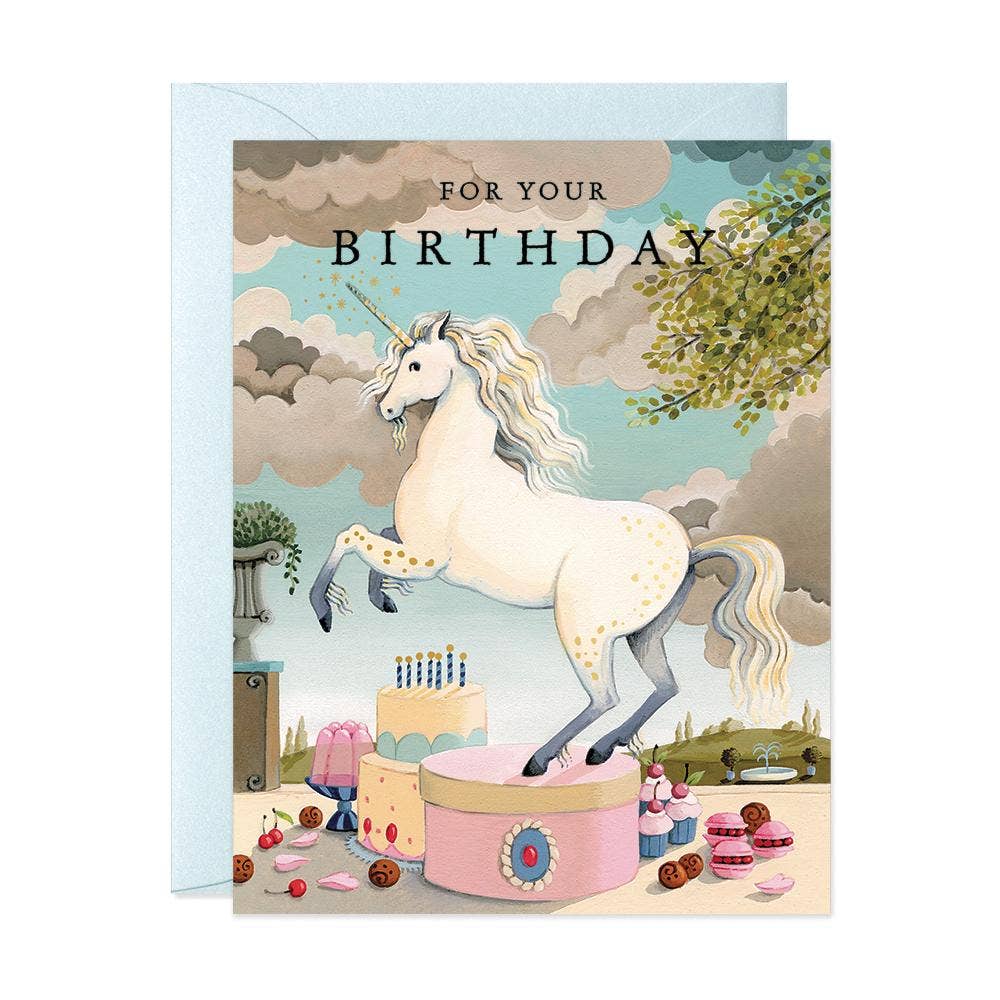 JooJoo Paper Unicorn Birthday Card