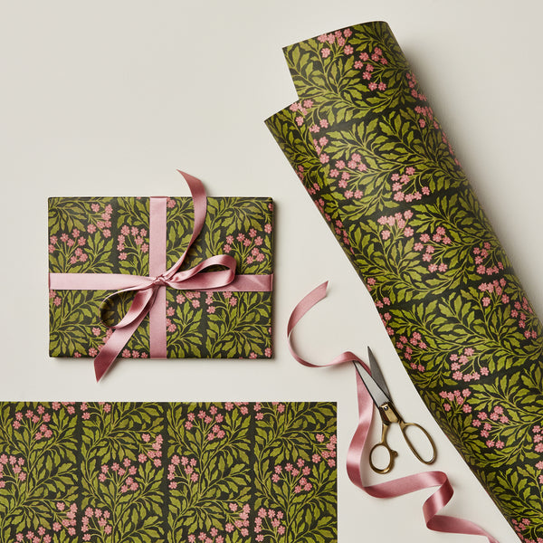 Wanderlust Paper Co. Green Flora Gift Wrap