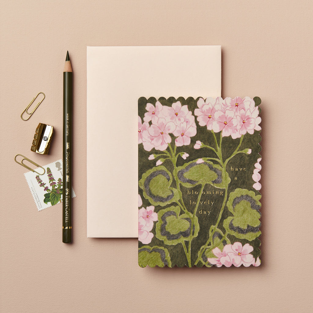Wanderlust Paper Co. Geranium 'Blooming Lovely Day' Birthday Card