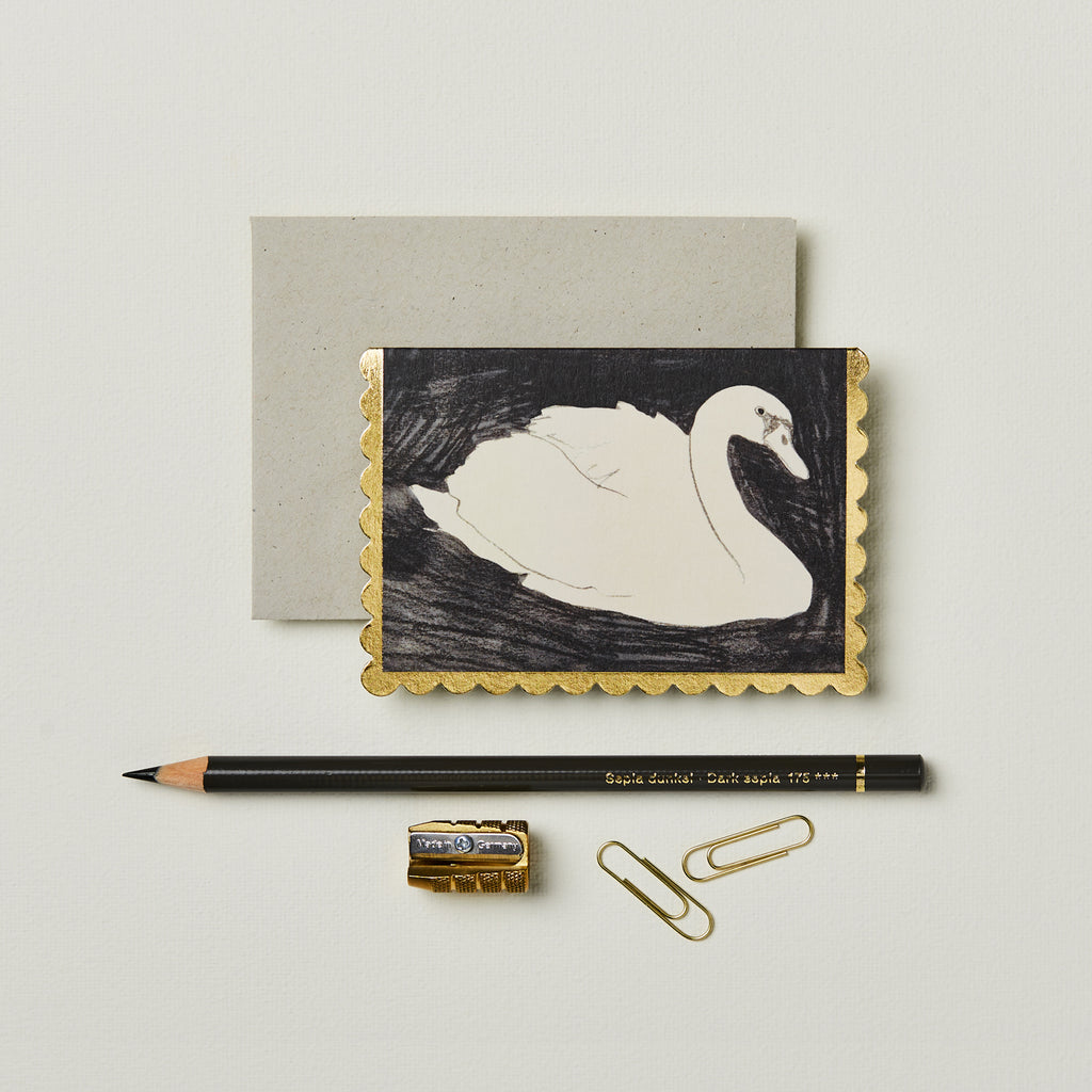 Wanderlust Paper Co. Swan Mini Card