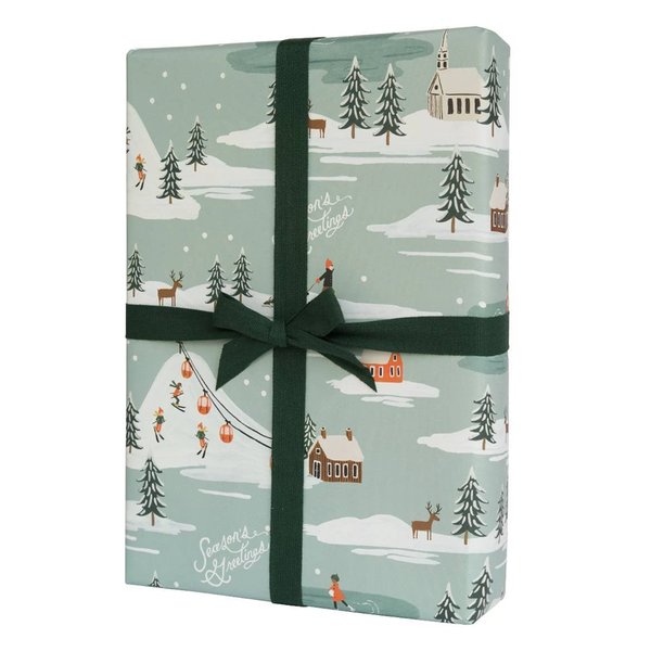 Rifle Paper Co. Holiday Snow Scene Christmas Gift Wrap