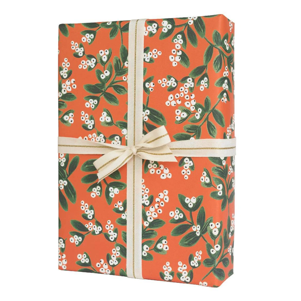 Rifle Paper Co. Mistletoe Christmas Gift Wrap (Red)