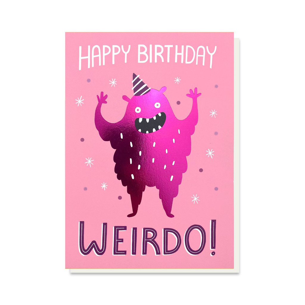 Stormy Knight Weirdo Birthday Card