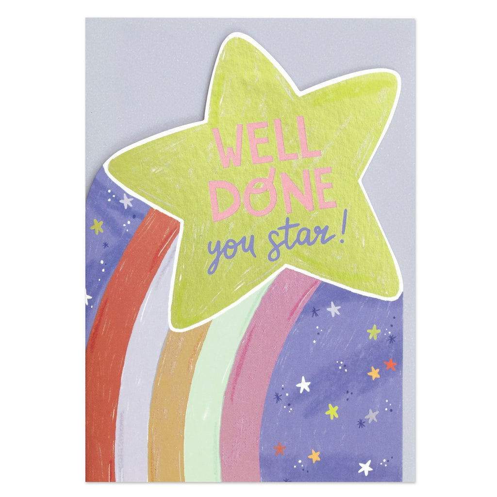 Raspberry Blossom Well Done You Star Card