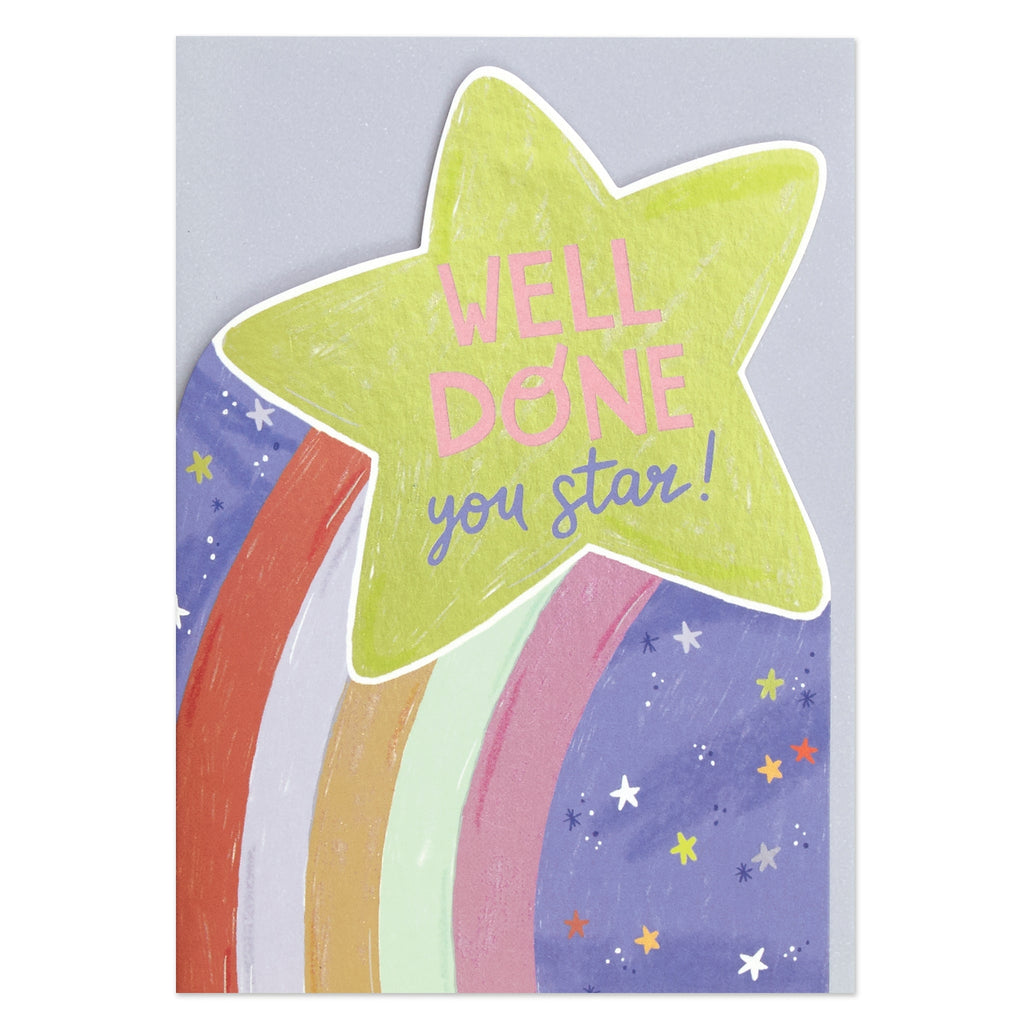 Raspberry Blossom Well Done You Star Card