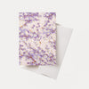 Esmie White Purple Blossom Greeting Card - Lilac