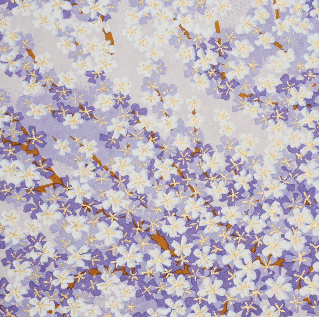 Esmie White Purple Blossom Greeting Card - Lilac