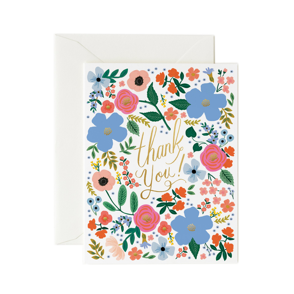 Rifle Paper Co. Wild Rose Thank You Card SET