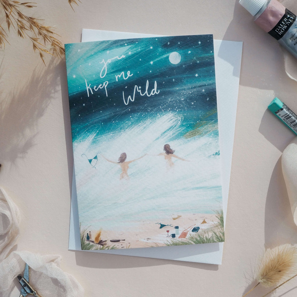Imogen Davis Keep Me Wild Greeting Card