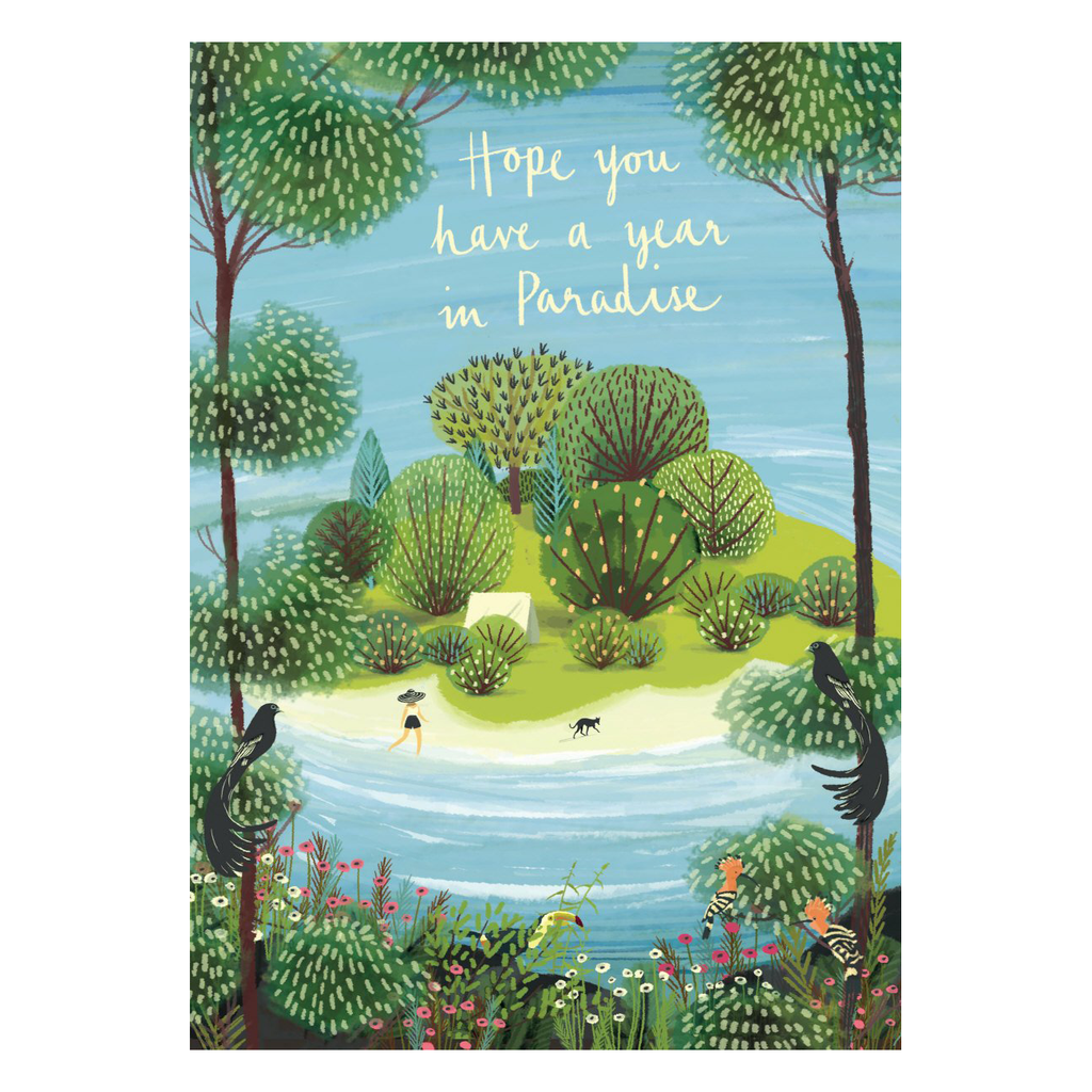 Roger La Borde Year In Paradise Goodluck Card