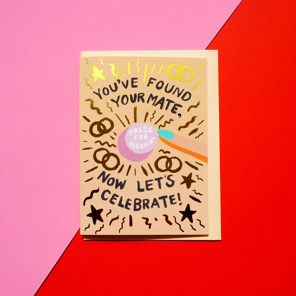 Eleanor Bowmer You've Found Your Mate Wedding Card