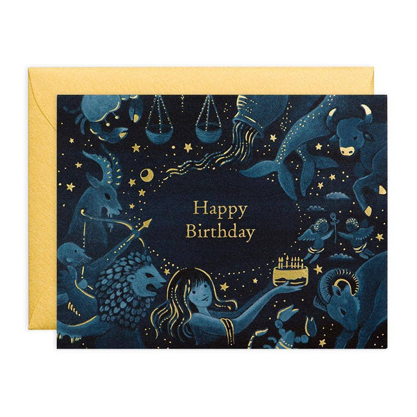 JooJoo Paper Zodiac Birthday Card