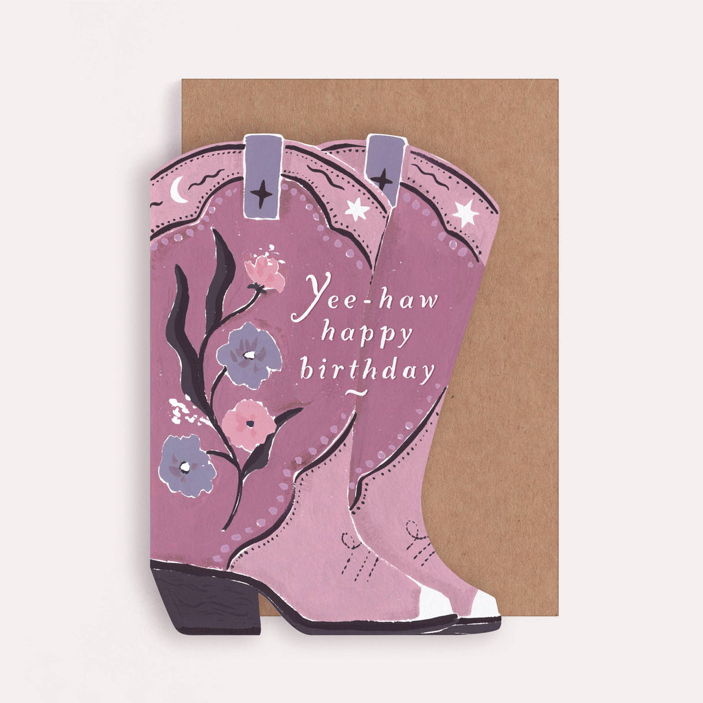 Sister Paper Co. Cowboy Boots Birthday Card