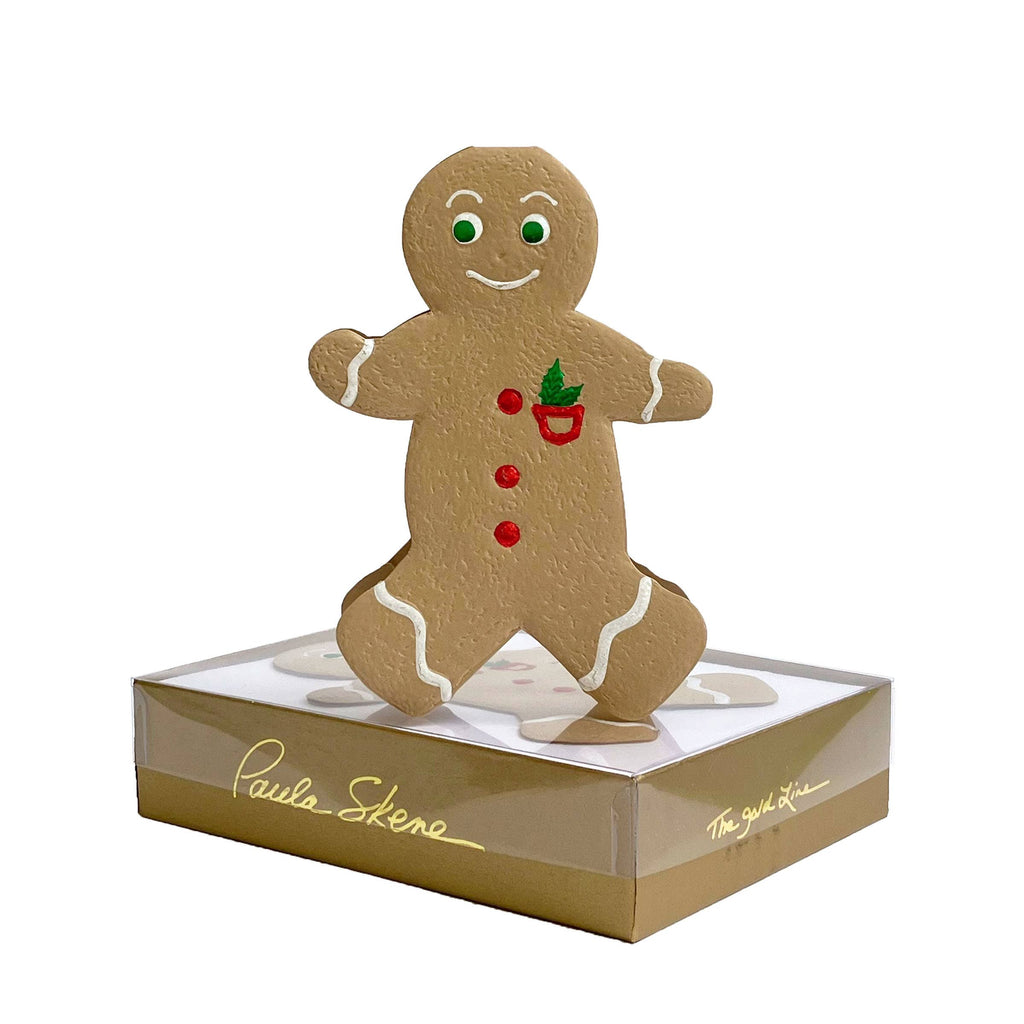 PAULA SKENE DESIGNS - Ginger Bread Man Christmas Card