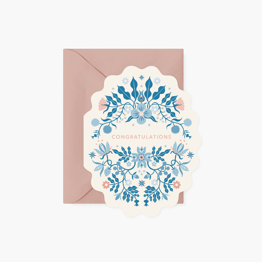 Botanica Paper Co. - FOLK CONGRATULATIONS Card