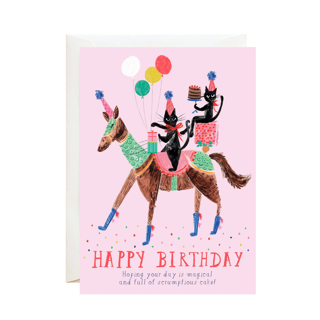 Mr. Boddington's Studio - A Unicorn is Eating My Cake Birthday Card