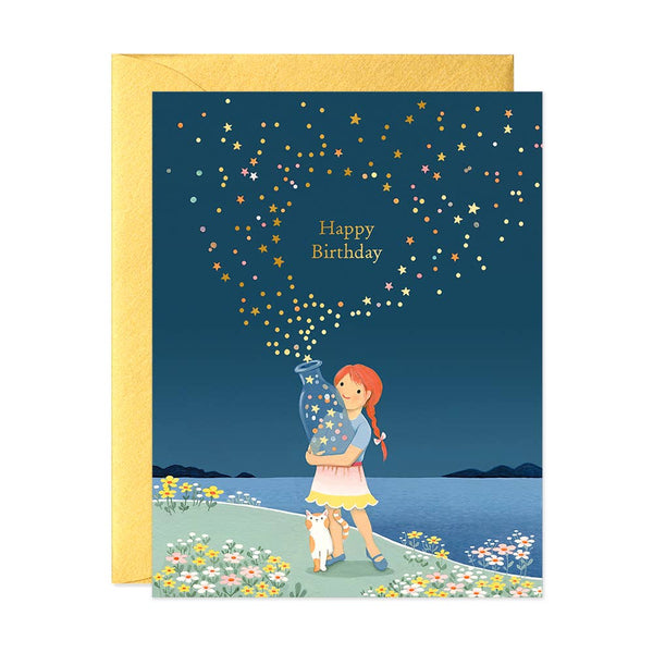 JooJoo Paper - Star Bottle Birthday Card