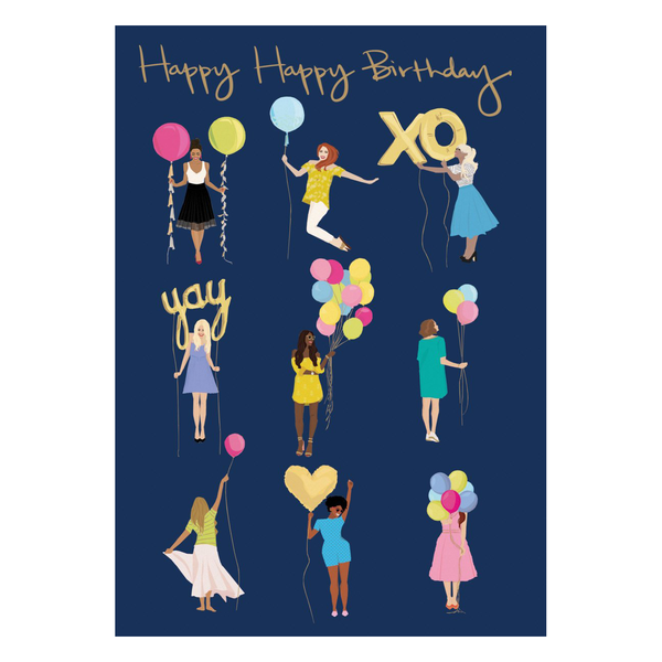 Roger La Borde Birthday Balloons Birthday Card